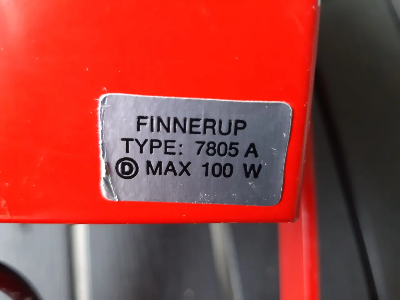 Billede 5 - Retro Rød Spot lampe "Finnerup"