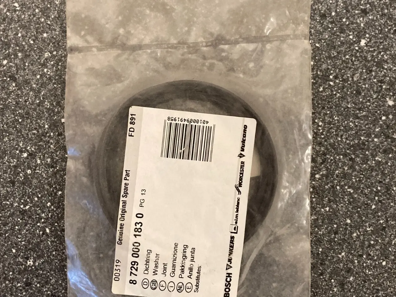 Billede 3 - Bosch Washer Gasket PN:87290001830 - Genuine Spare