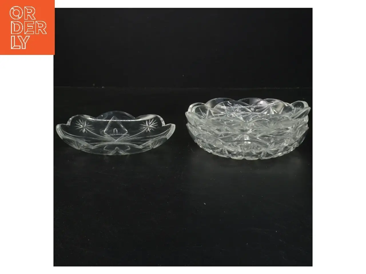Billede 2 - Glas asietter (str. 4 stk Ø 14 cm)