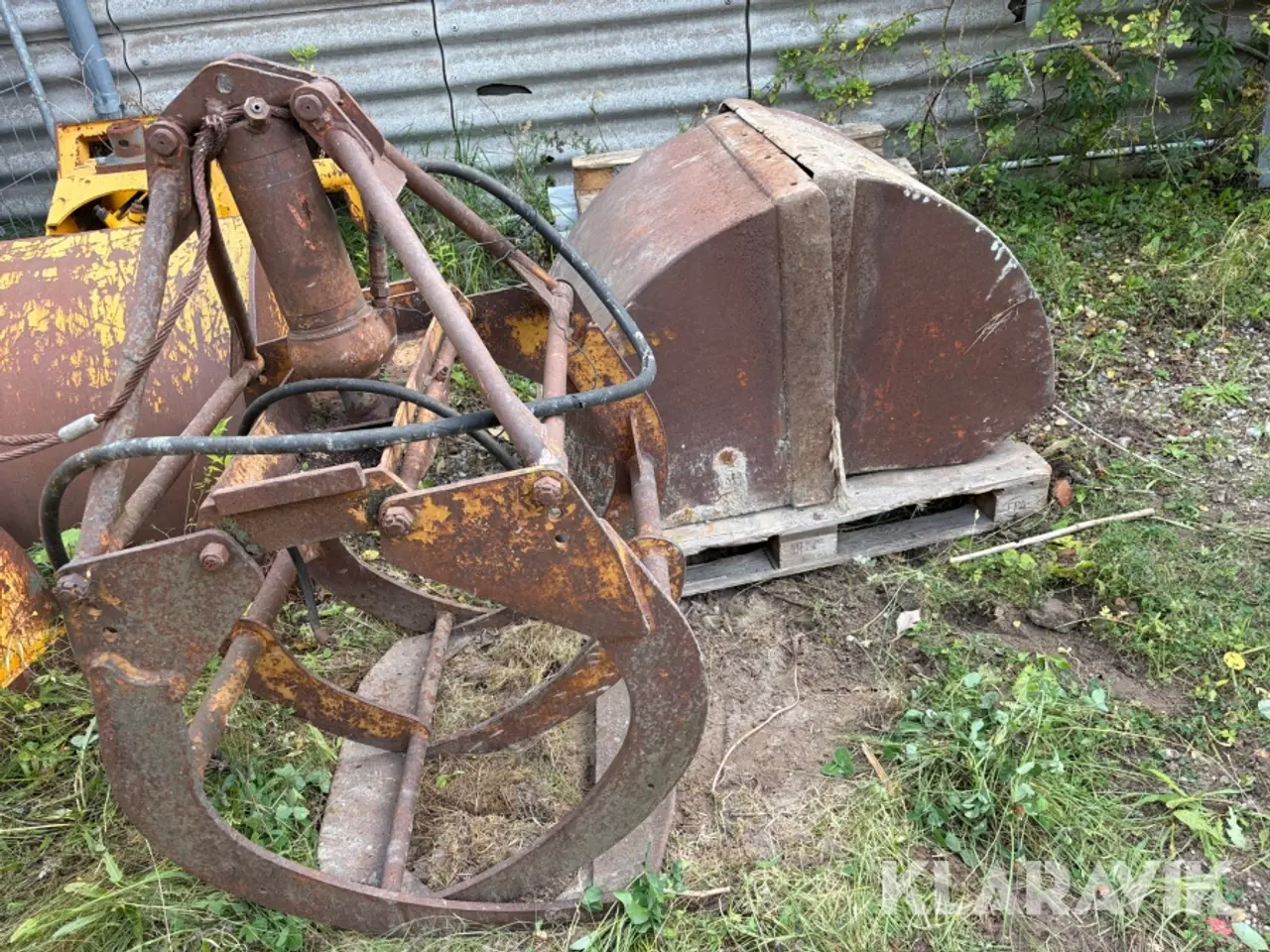 Billede 4 - Parti grabbe og hydrauliske skovle 6 stykker