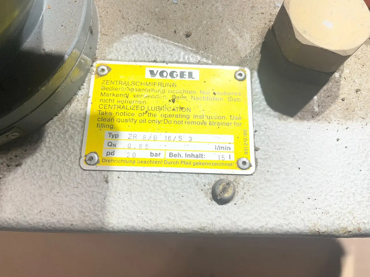 Billede 3 - VOGEL centralsmøringsanlæg 15 L – 20 bar