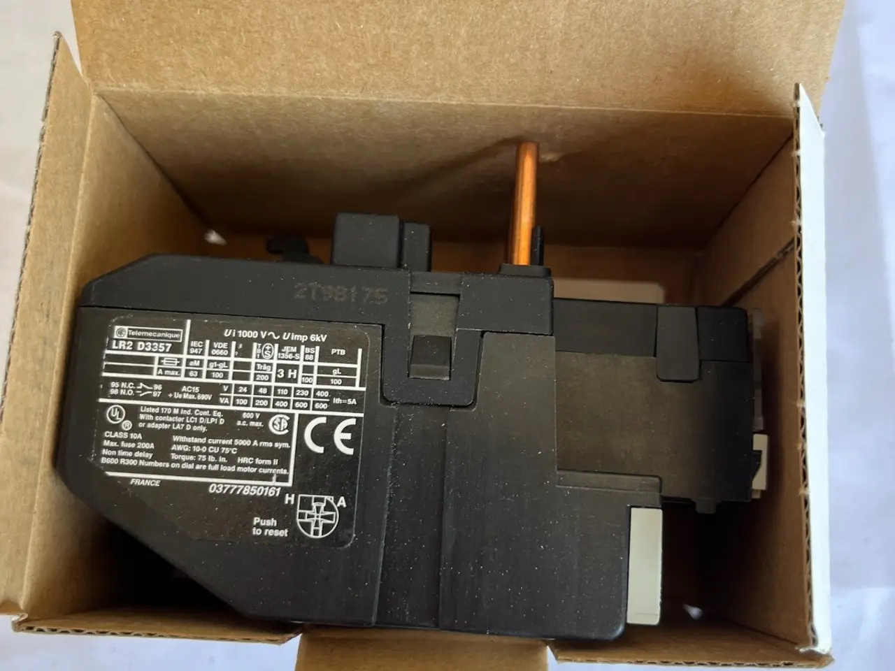 Billede 8 - Telemecanique LR2 D3357 Thermal Overload relæ