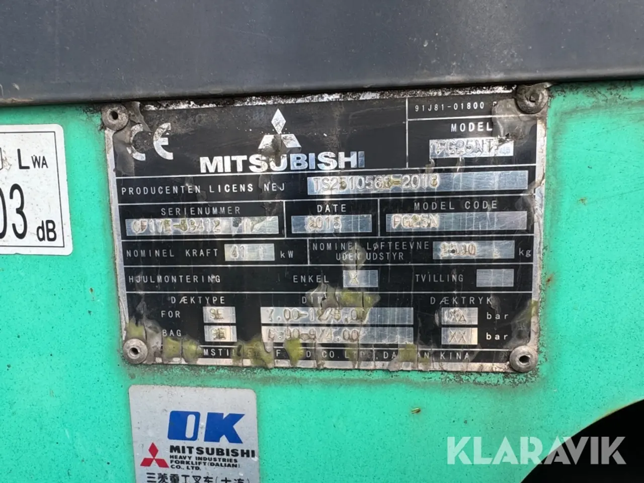 Billede 5 - Truck Mitsubishi FG25NT