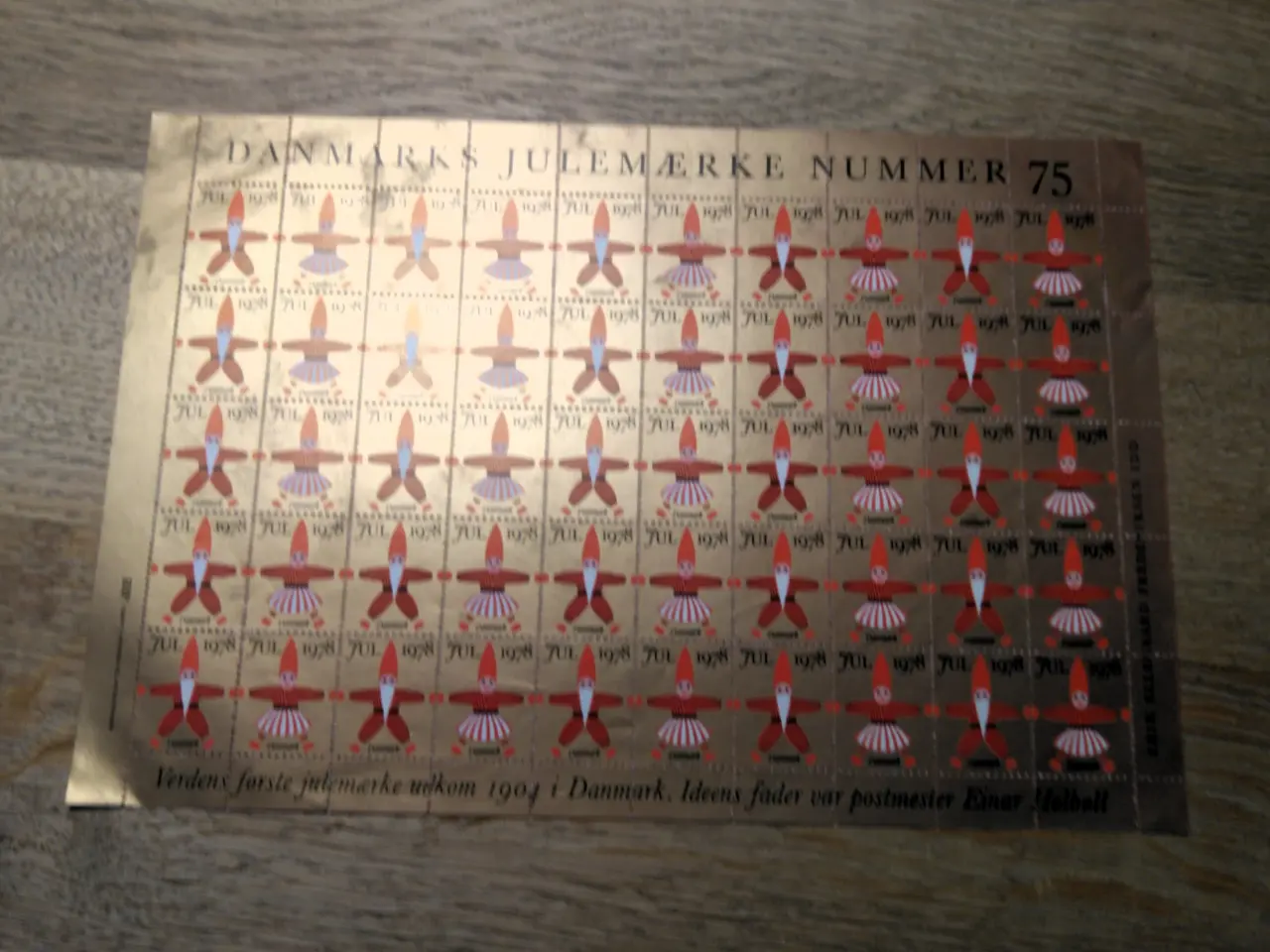 Billede 5 - 3 Danske juleark 1978-79-80-81 til nedsat pris