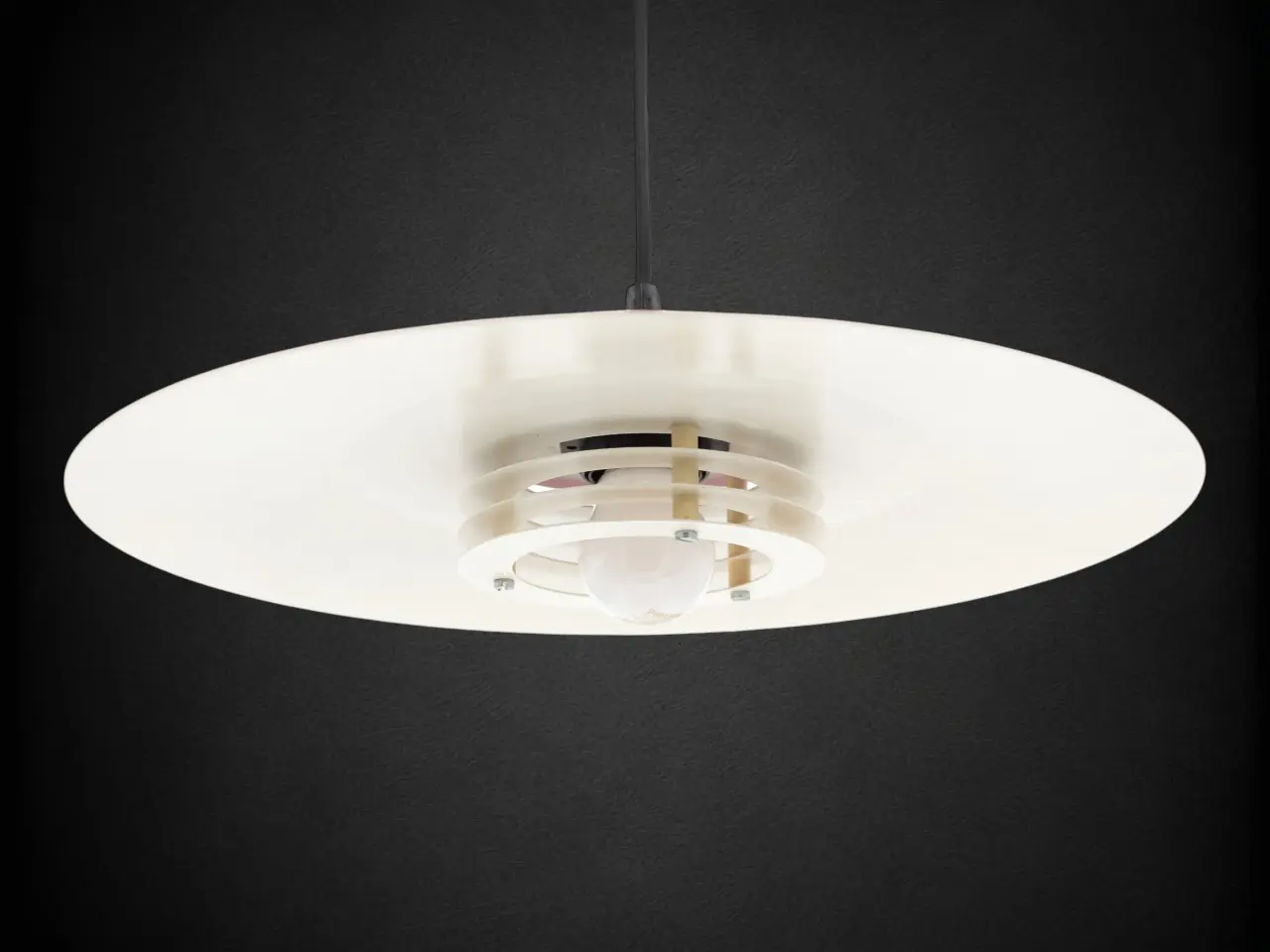 Billede 6 - 1970’er rød loftpendel Ø36 cm – hybrid