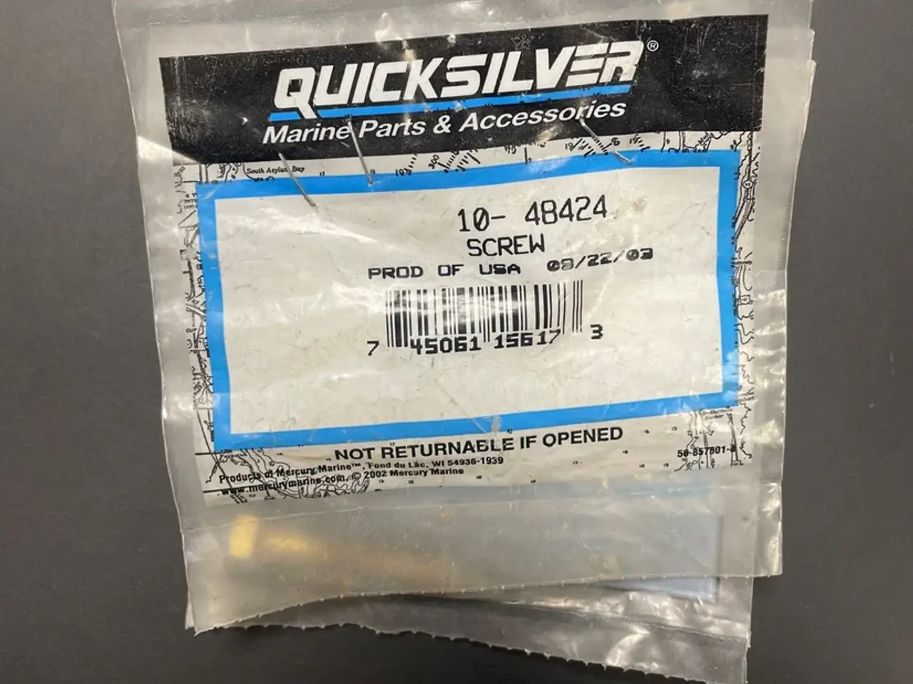 Billede 1 - Quicksilver screw (.375-16 x 1.620) flywheel housing