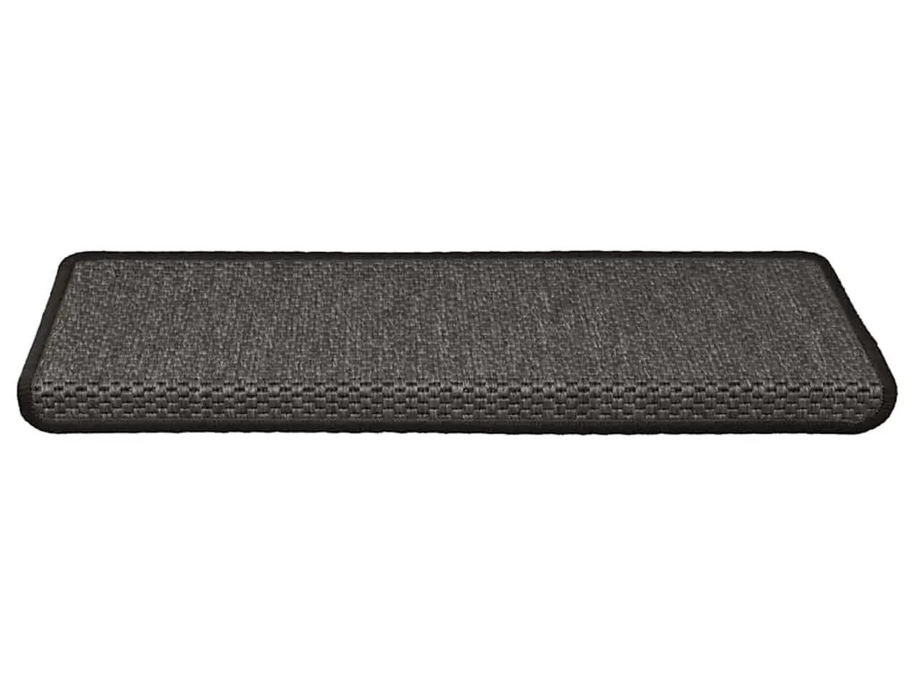 Billede 3 - Selvklæbende trappemåtter 15 stk. 65x21x4cm sisal-look antracit