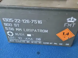 Gammel  militær ammunitions kasse 