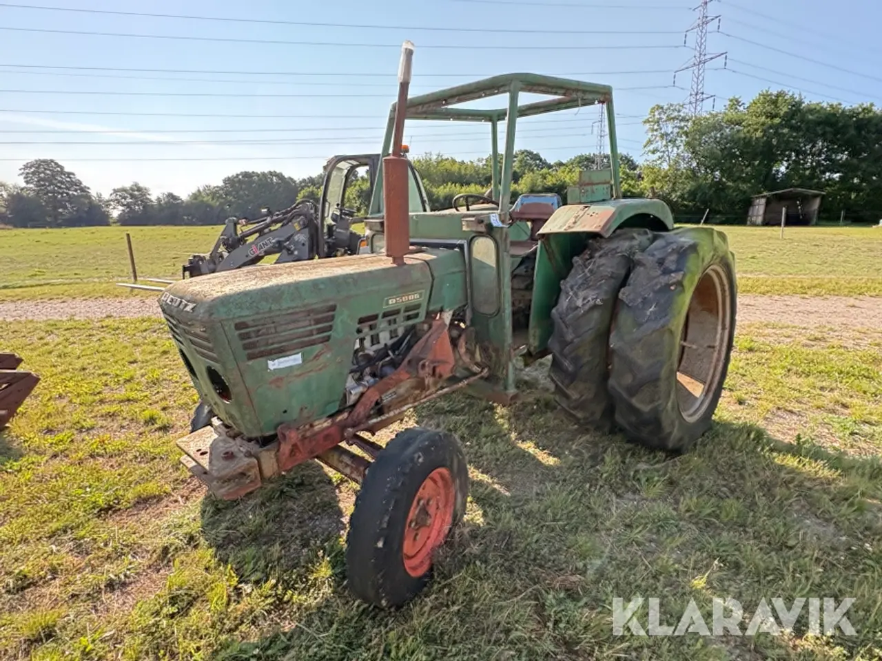 Billede 1 - Veterantraktor Deutz D500G Tvillinghjul og frontlæsser