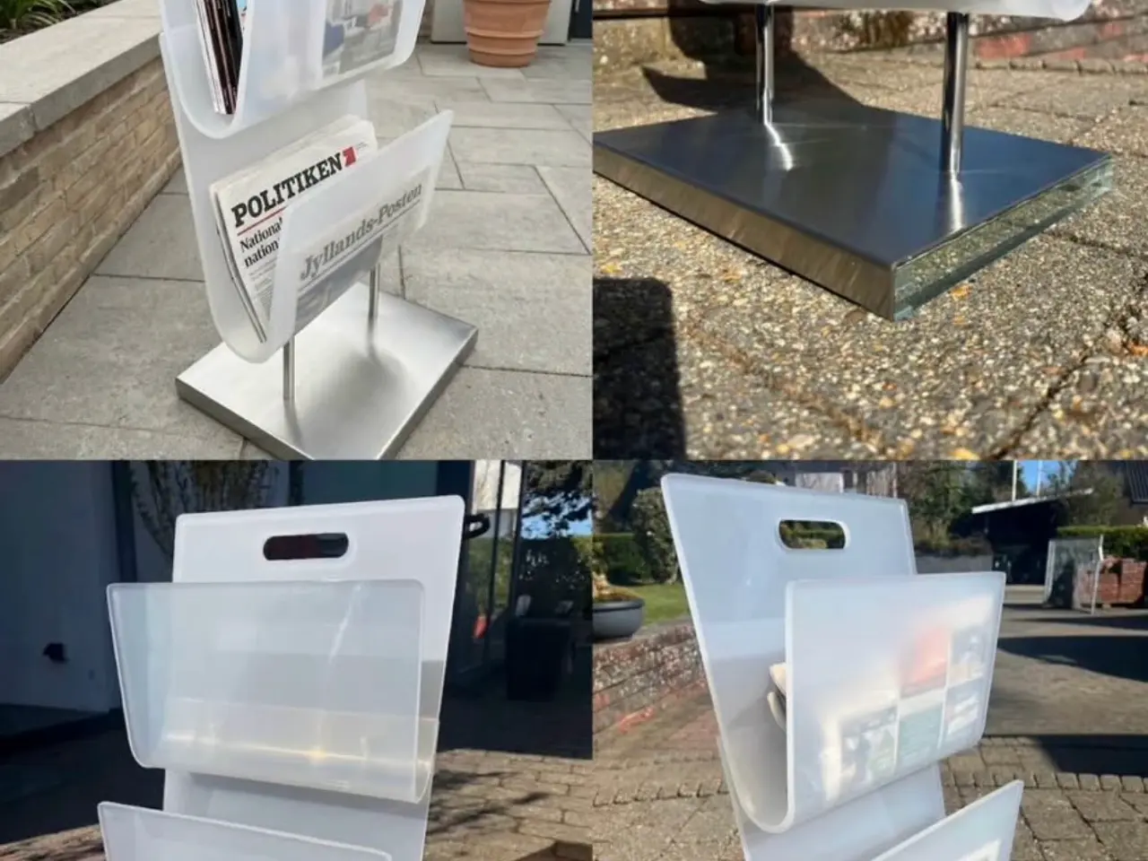 Billede 1 - Eksklusiv avis- brochureholder fra chairs + more.