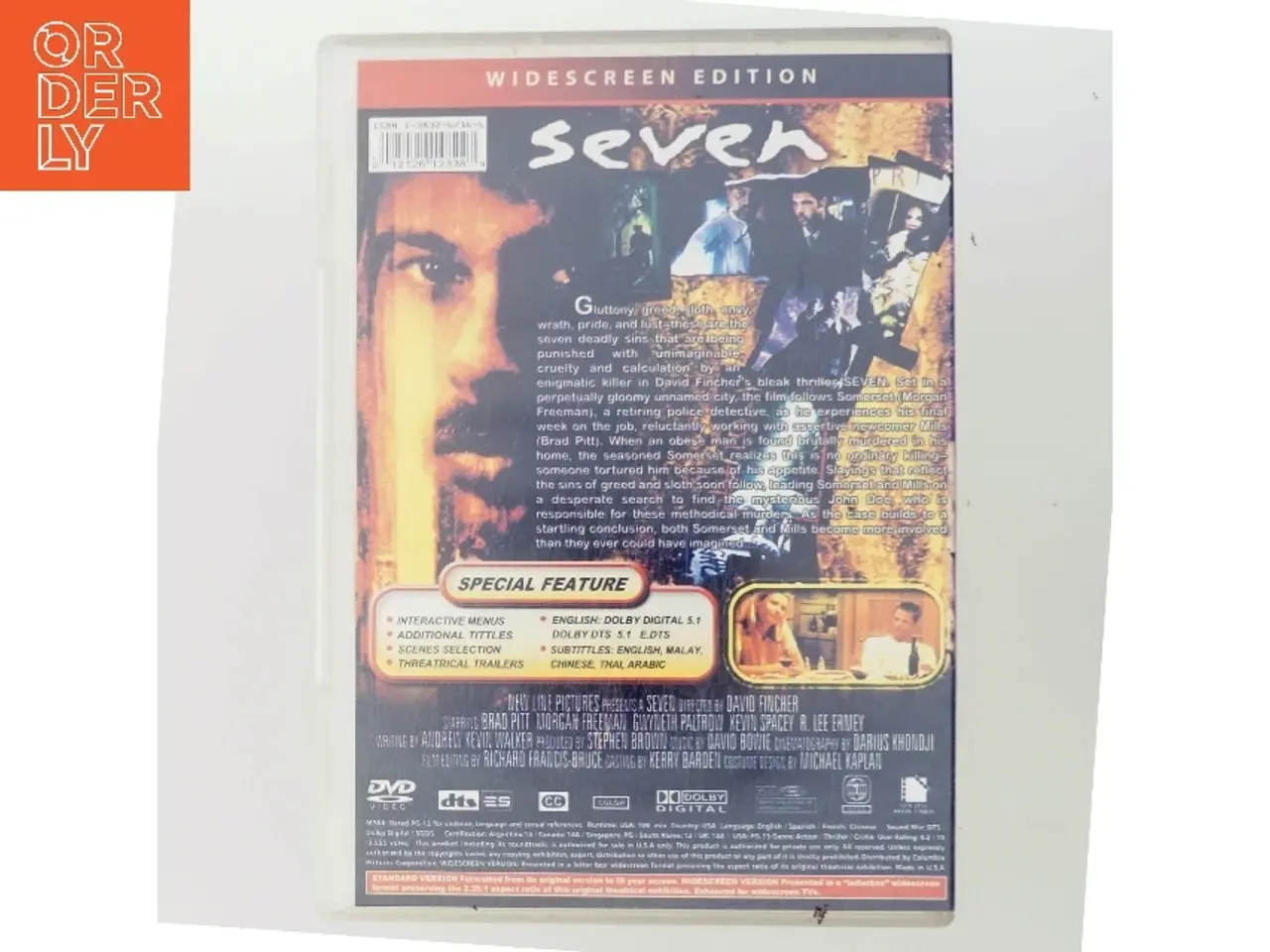 Billede 3 - Seven med Brad Pitt (DVD)