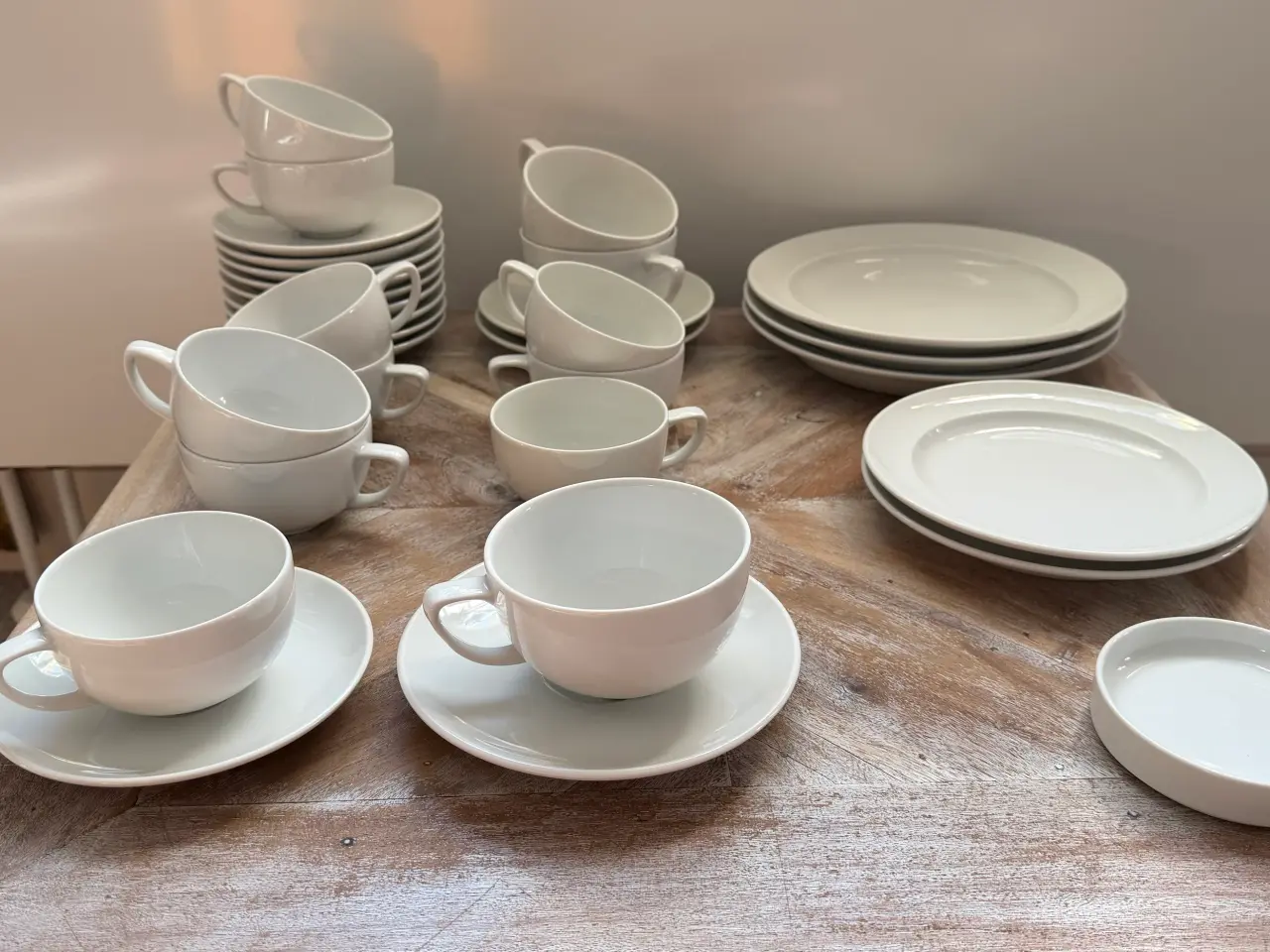 Billede 1 - Hvidpot stel, original Royal Copenhagen udgave