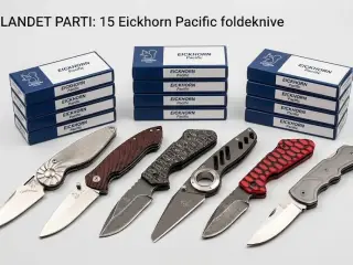 15 stk. Eickhorn Pacific foldeknive – samlet lot