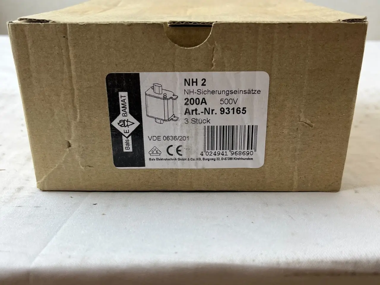 Billede 4 - ETI NH2C NV2C 200A 500V NH Fuse gG 120kA IEC 60269
