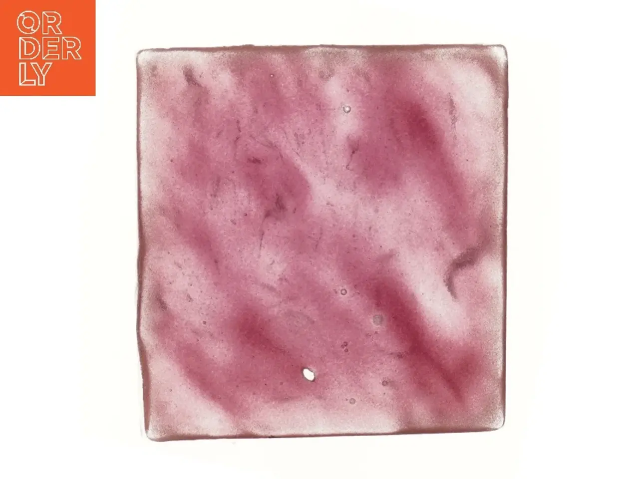 Billede 2 - Lilla glasdekorationsobjekt (str. 22,5x21,5 cm)