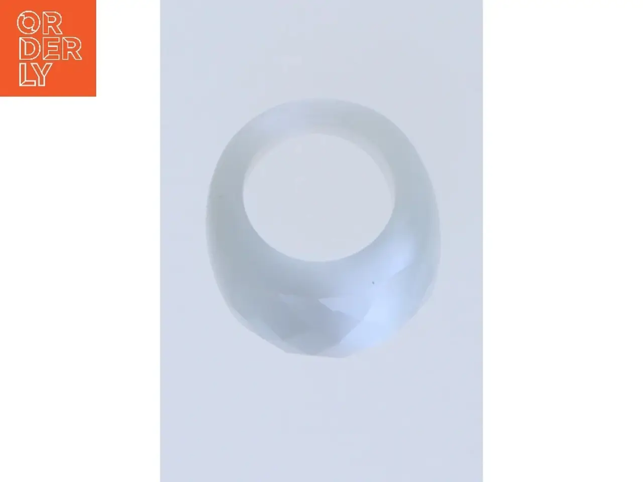 Billede 1 - Hvid ring (str. 49 mm)