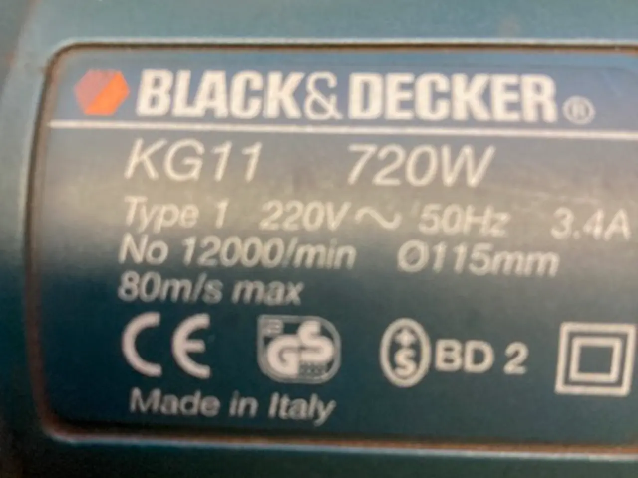 Billede 2 - Vinkelsliber   BLACKS DECKER