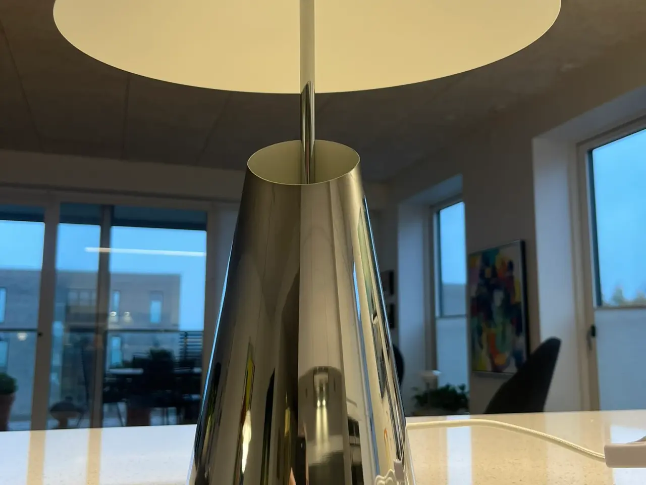 Billede 4 - Taido bordlampe af metal, krom
