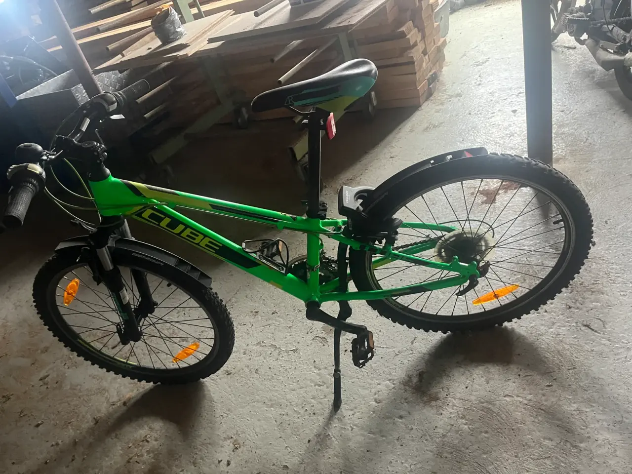 Billede 3 - CUBE Aim Mountainbike – grøn/sort