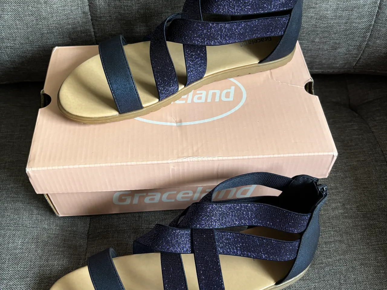 Billede 2 - Graceland sandaler, marineblå, str. 37