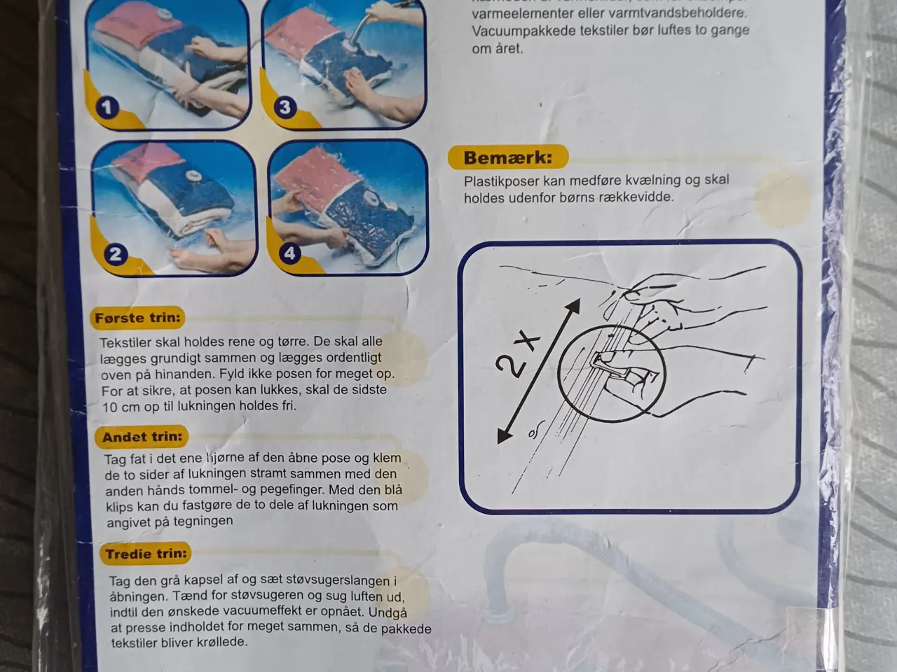 Billede 2 - Vacumposer til opbevaring af tøj imod støv, snavs 