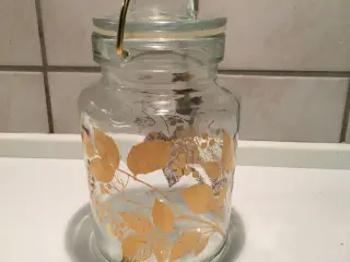 Ole Palsby glas med guld deco.