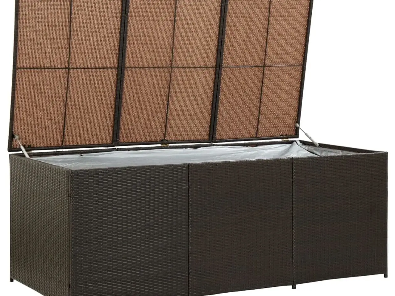 Billede 3 - Opbevaringskasse til haven 180x90x70 cm polyrattan brun