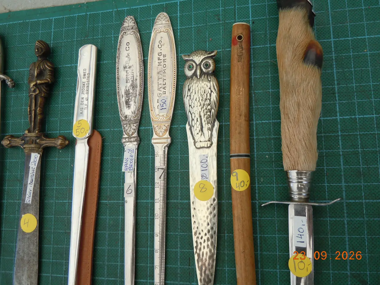 Billede 3 - Brevåbnere, Papirknive.