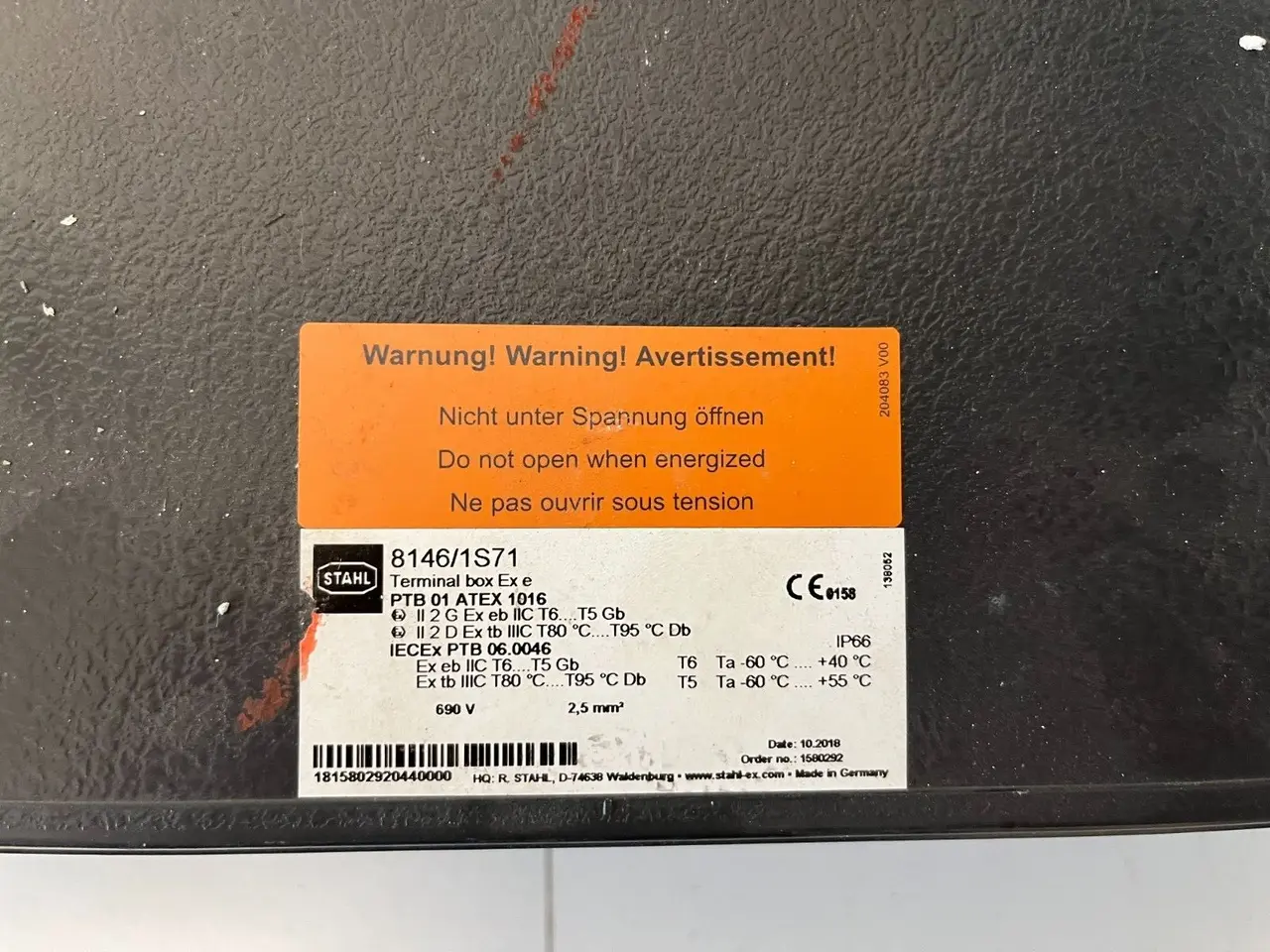 Billede 3 - STAHL 8146/IS71 Explosion Proof Terminal Box - - -