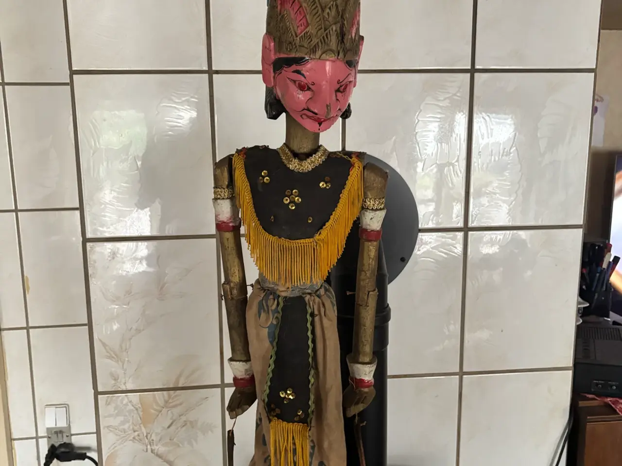 Billede 1 - Stor gammel wayang dukke