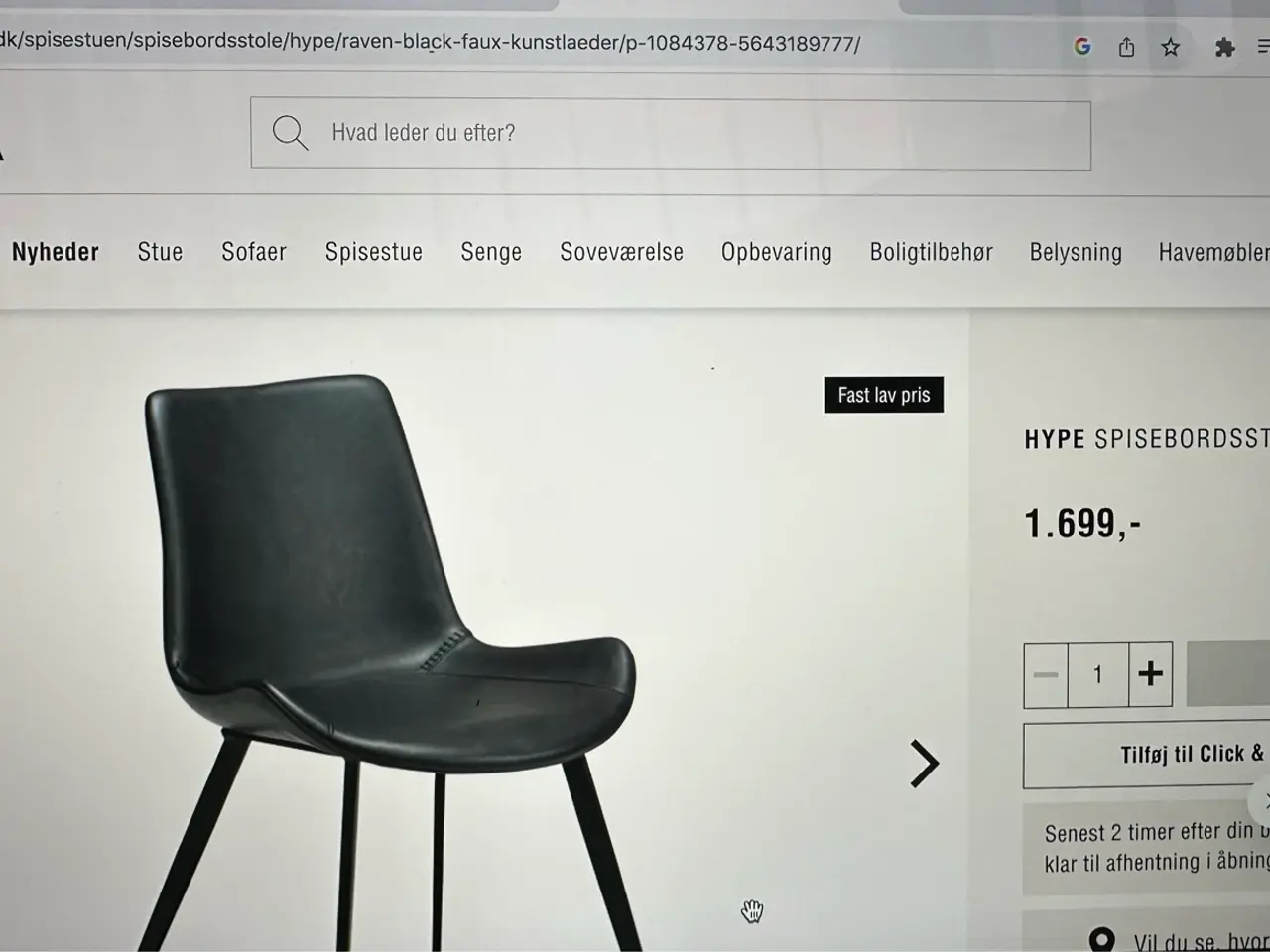 Billede 5 - Spisebord i massiv hvidolierret eg med 8 Hype stol