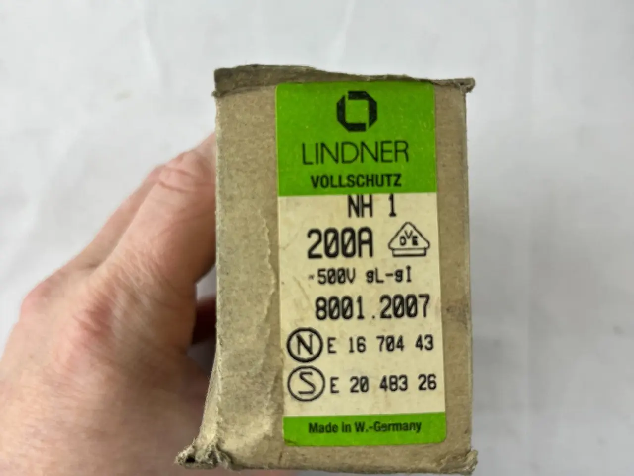 Billede 3 - Lindner Vollschutz NH1 8001.2007 Fuse 200A 500V
