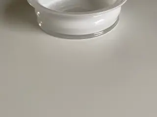 Holmegård hvid glas fad/ skål
