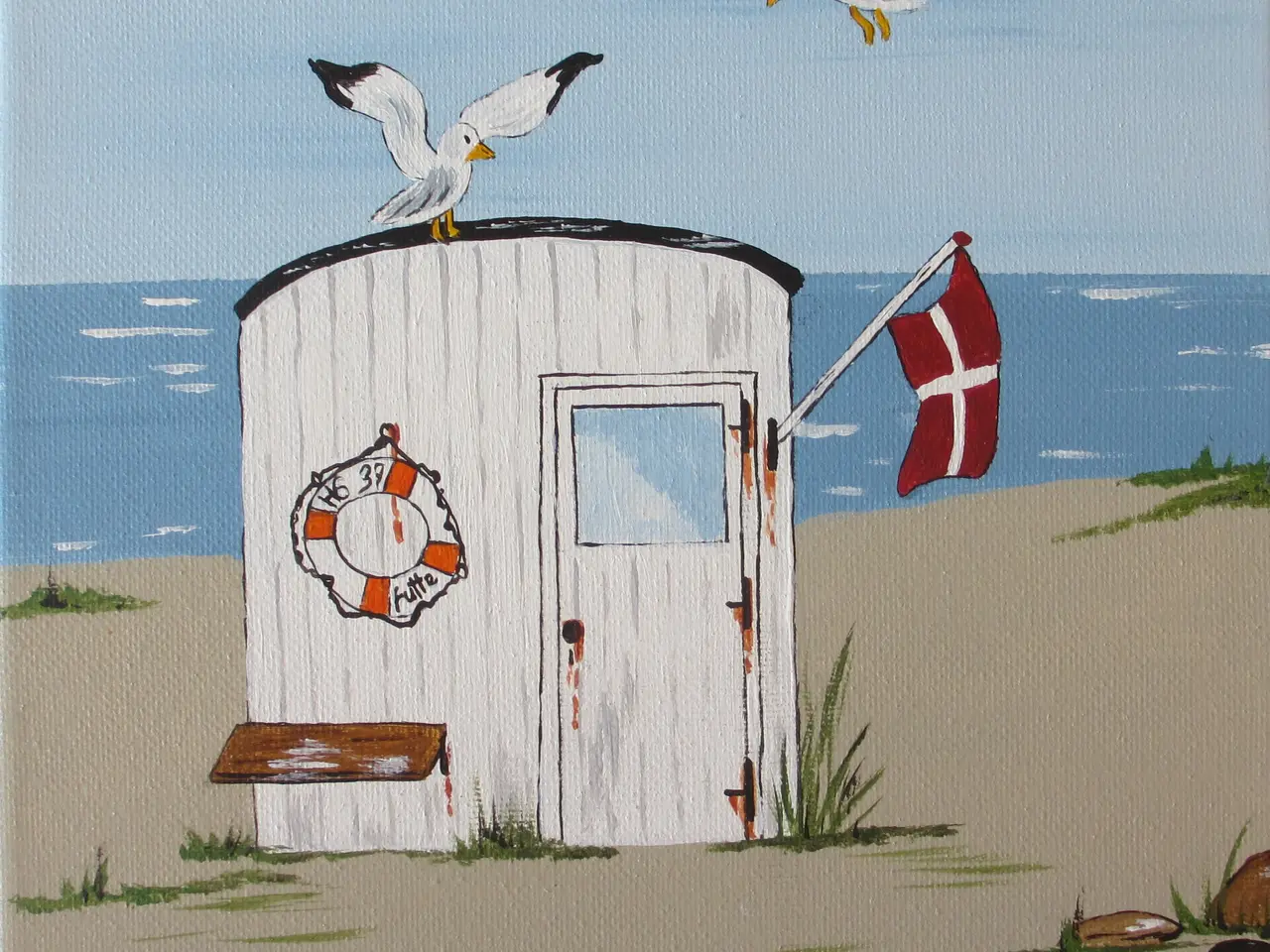 Billede 1 - ACRYL-MALERI nr. G 83
