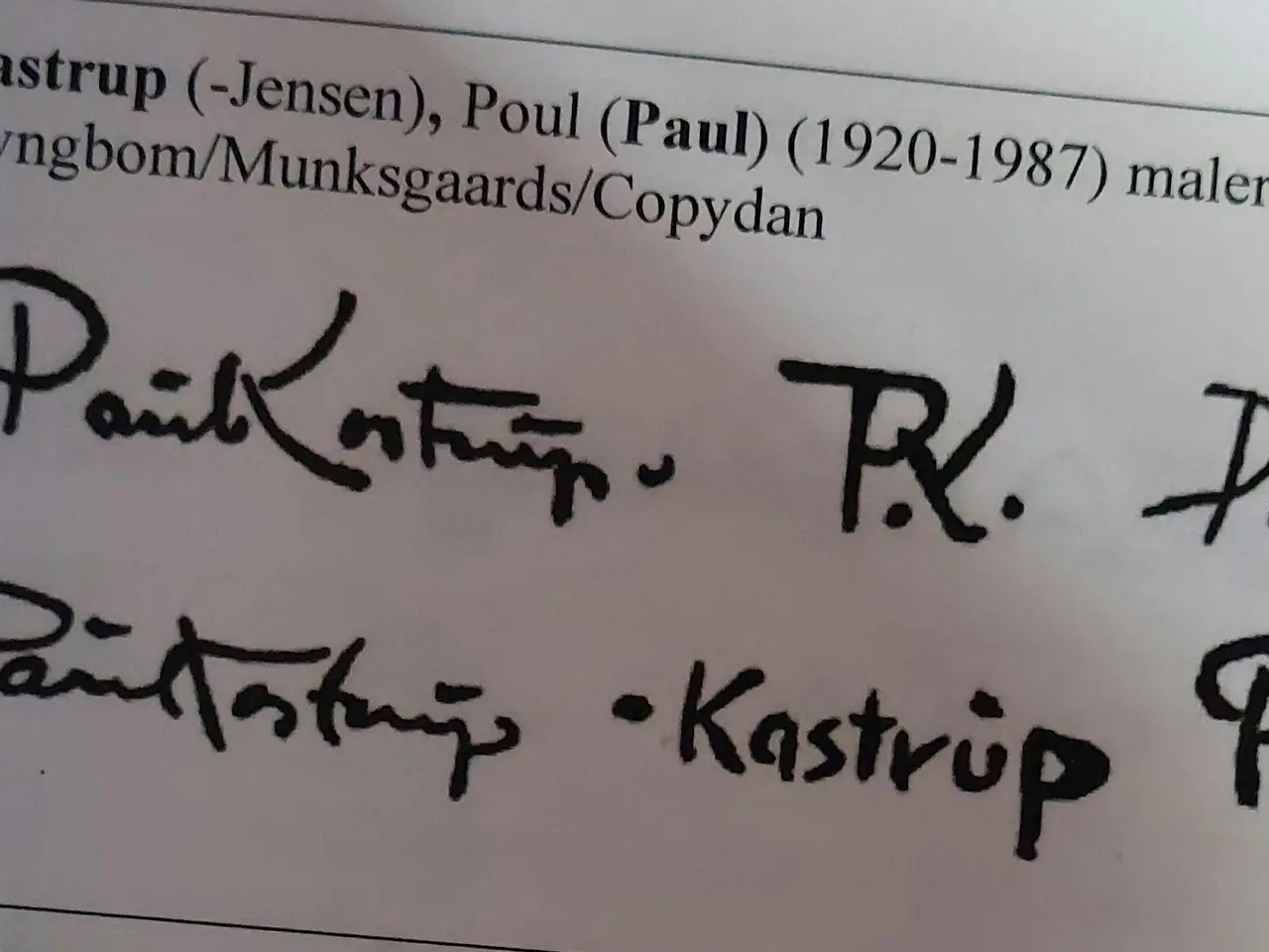 Billede 5 - POUL KASTRUP - ( 1908 - 1987 ) - oliemaleri