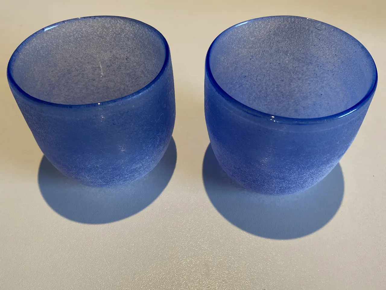Billede 2 - Glas skåle frosted glas - 4 stk