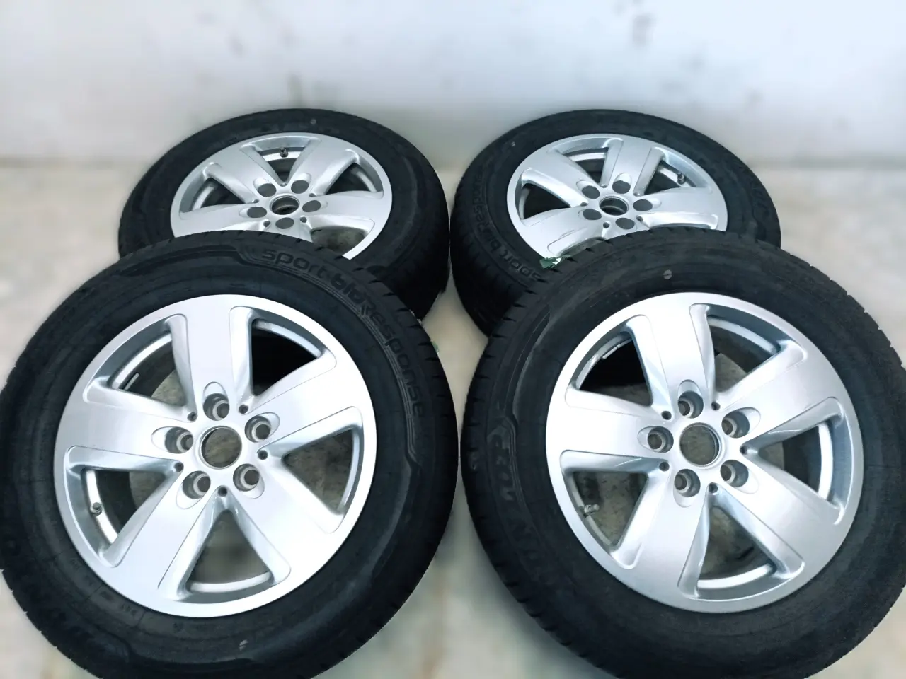 Billede 3 - 5x112 16" ET41 nav 66,6ø MINI sommersæt inkl. TPMS