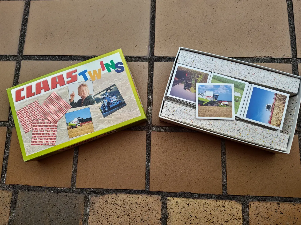 Billede 1 - Claas Twins Memory spil med Traktor og landbrug