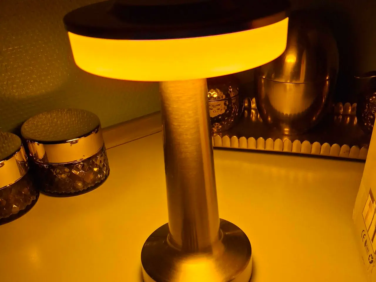 Billede 2 - Guld lampe