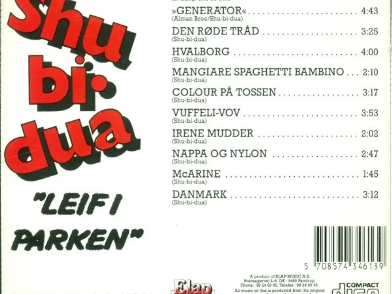 Billede 2 - Shu-Bi-Dua – Leif I Parken – CD