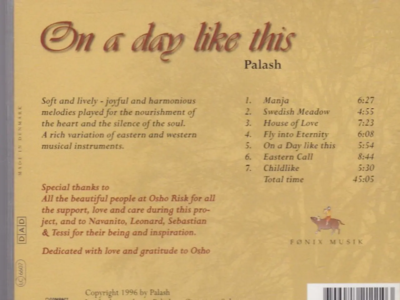 Billede 2 - Palash – On A Day Like This – CD