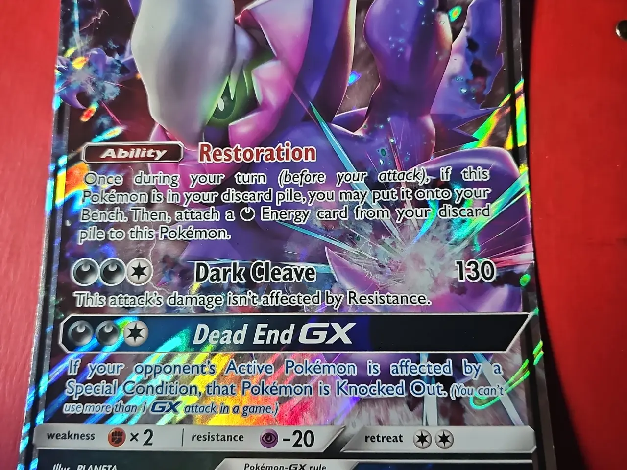 Billede 1 - Pokémon Darkrai GX jumbo kort