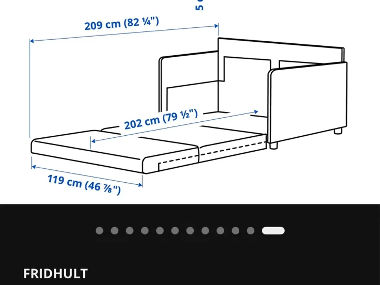 Billede 12 - Super fin FRIFHULT sovesofa 