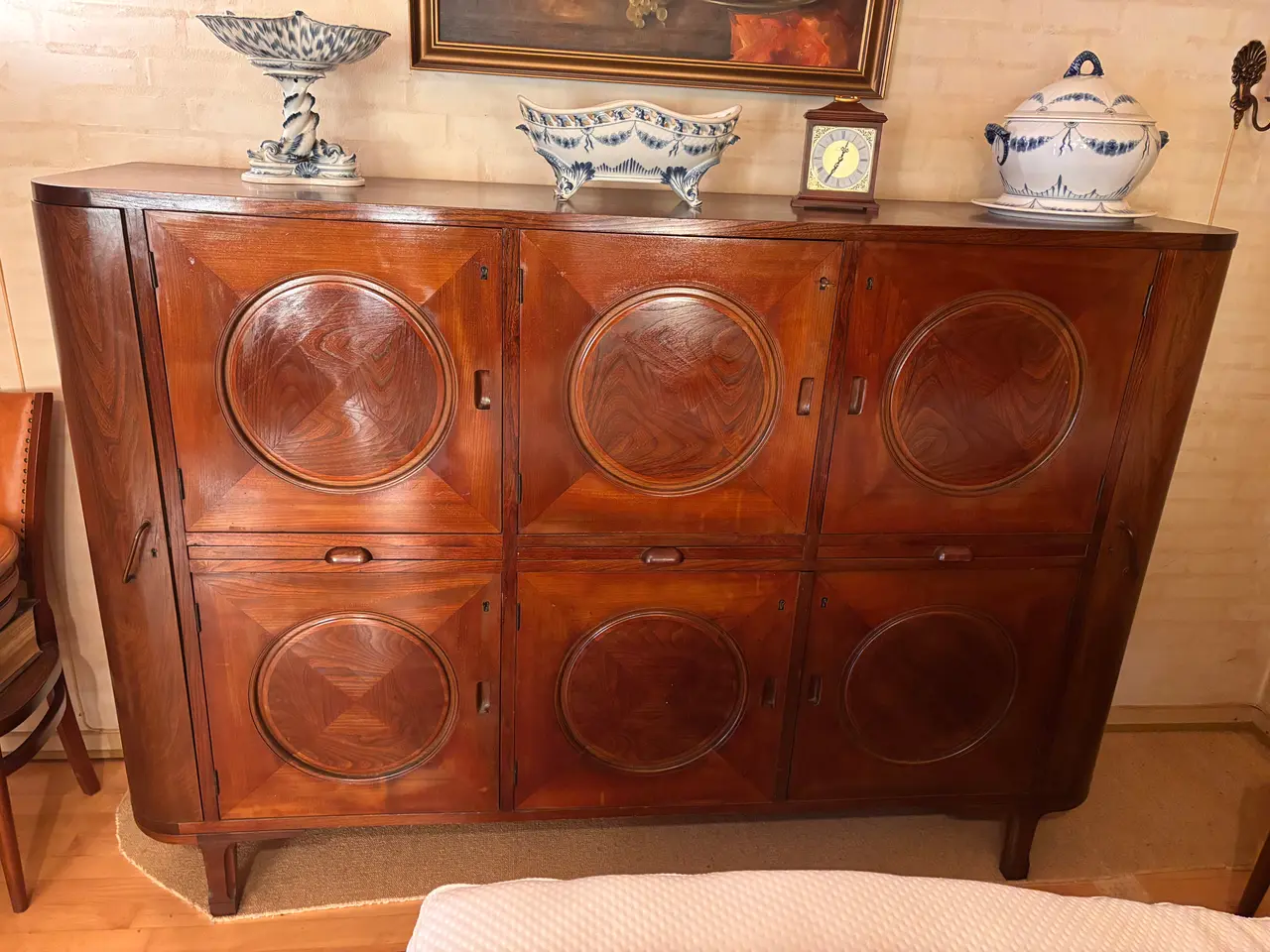 Billede 1 - Dansk Art Deco dækketøjsskab / spisestueskab 