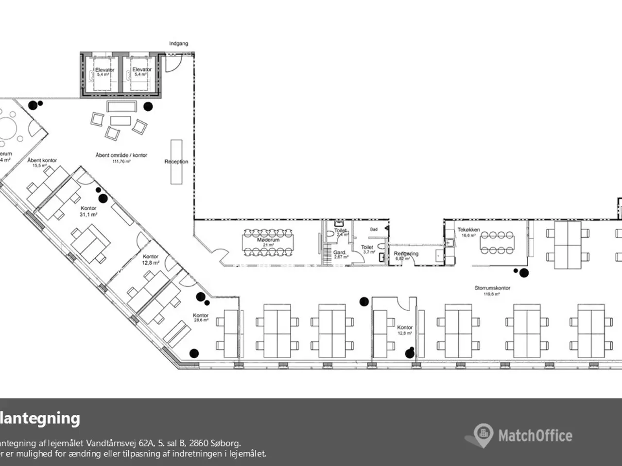 Billede 14 - Kontordomicil på 5. etage i nyopført ejendom