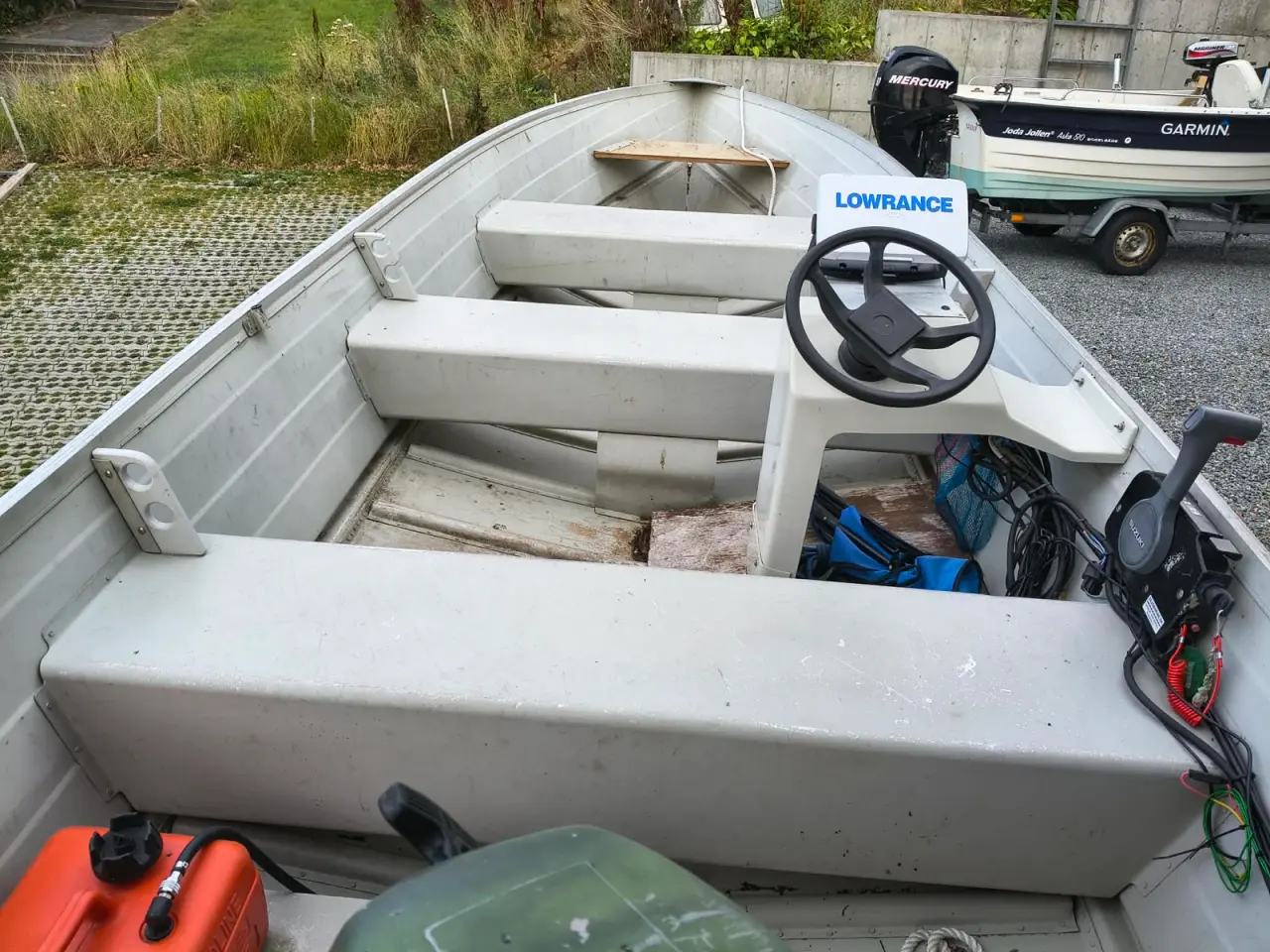 Billede 2 - Lækker stor Alu-jolle på hele 5meter. 