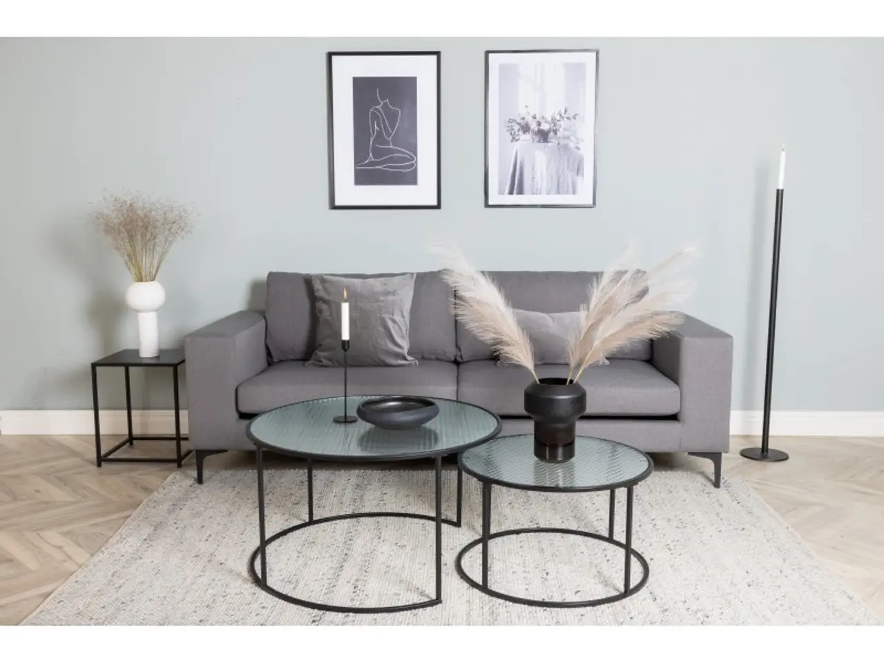 Billede 4 - Bolero 3 personers Sofa  - Sort og Grå