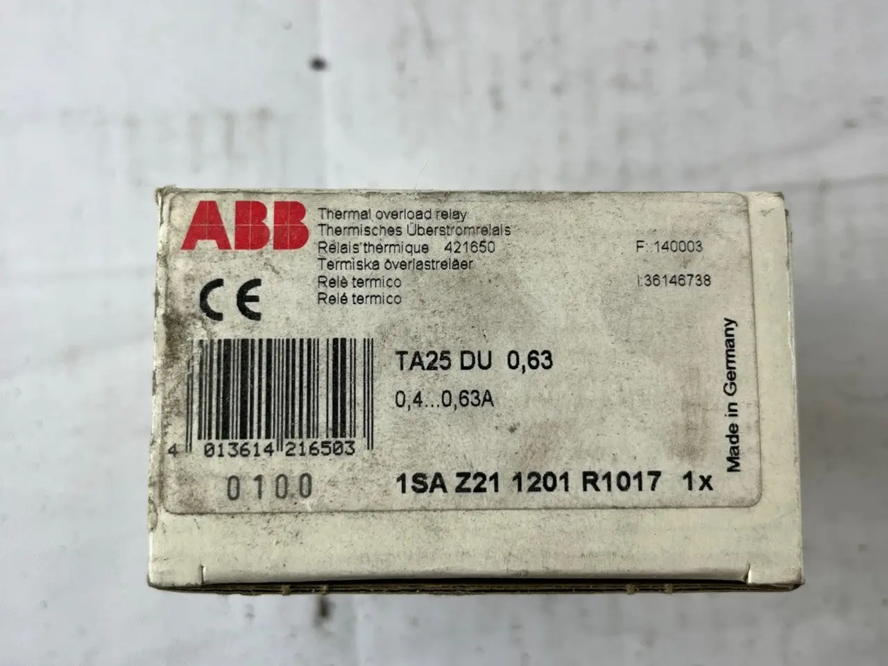 Billede 3 - ABB TA25DU-0.63 Thermal Overload relæ 0.40–0.63A