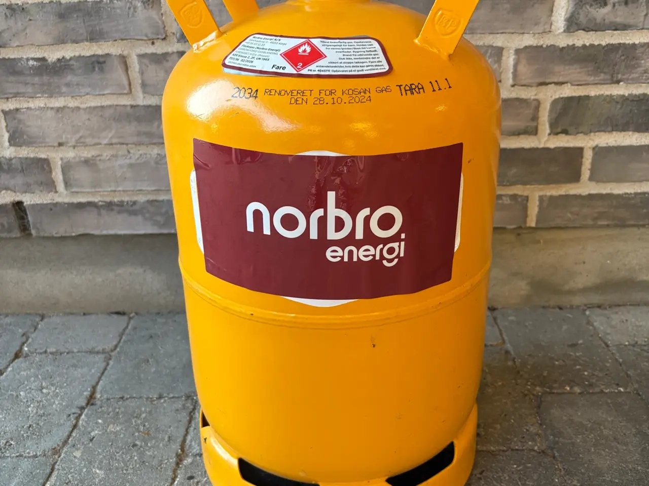 Billede 1 - 11 kg gasflaske ny 