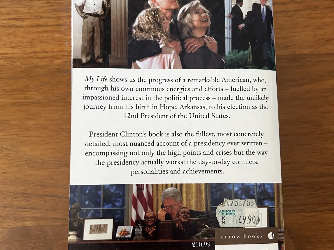 Billede 2 - Bill Clinton "My Life Bill Clinton" på engelsk